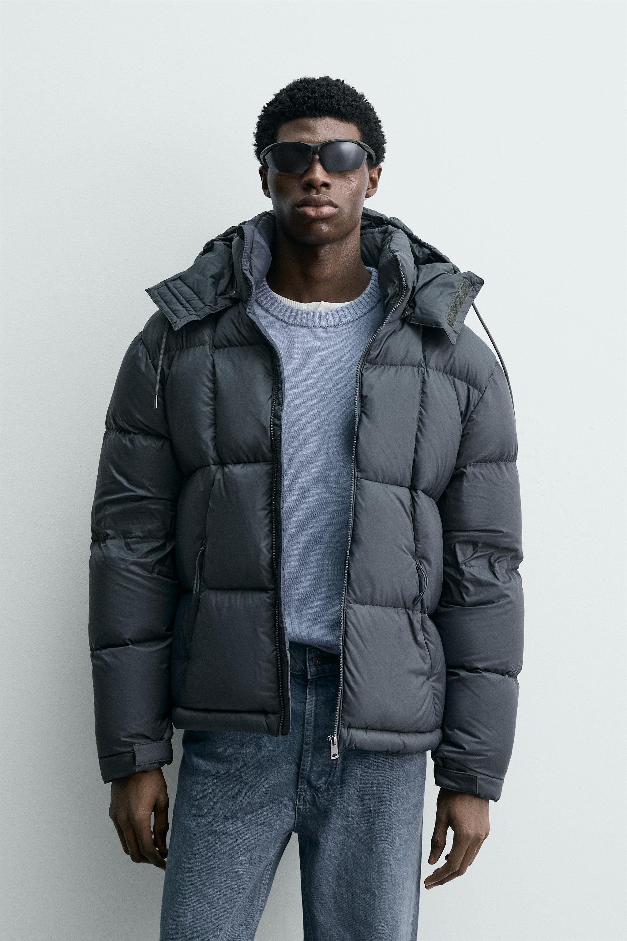 100% FEATHER WATER REPELLENT PUFFER JACKET